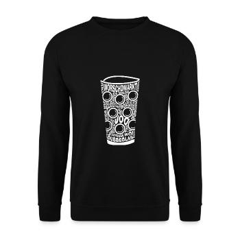 Palatinate Palz Palatinate dialect Palatinate Schorle - Unisex Sweatshirt - black - Front - Alina (178cm) & Michal (187cm)