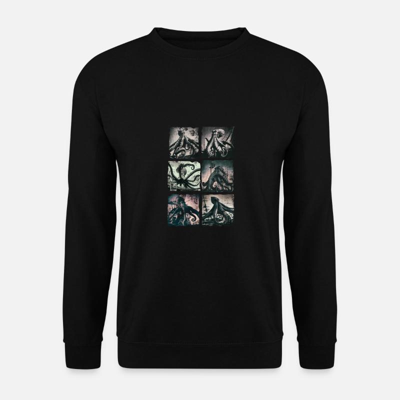 kraken, seeungeheuer - Unisex Pullover - Schwarz