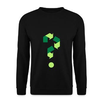 recycling - Unisex Sweatshirt - black - Front - Alina (178cm) & Michal (187cm)