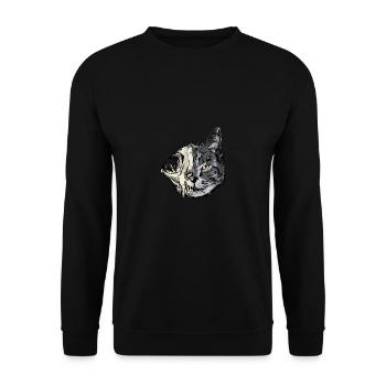 Schrödingers Katze - Dead or Alive - Unisex Sweatshirt - black - Front - Alina (178cm) & Michal (187cm)