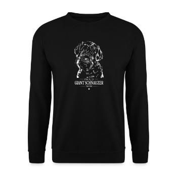 Giant Schnauzer Mom Dog Dog Wilsigns - Unisex Sweatshirt - black - Front - Alina (178cm) & Michal (187cm)