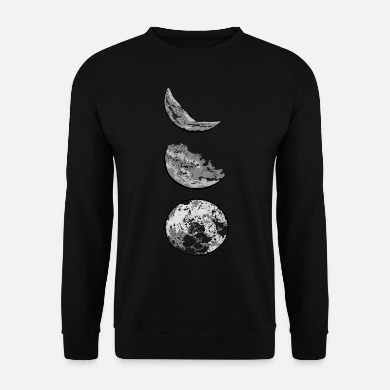 phases de lune - Sweat-shirt Unisexe - noir