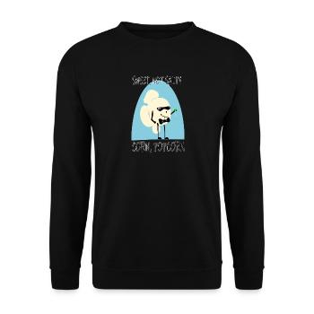 Popcorn sucré Parodie de dessin animé drôle de la culture pop - Sweat-shirt Unisexe - noir - Devant - Alina (178cm) & Michal (187cm)