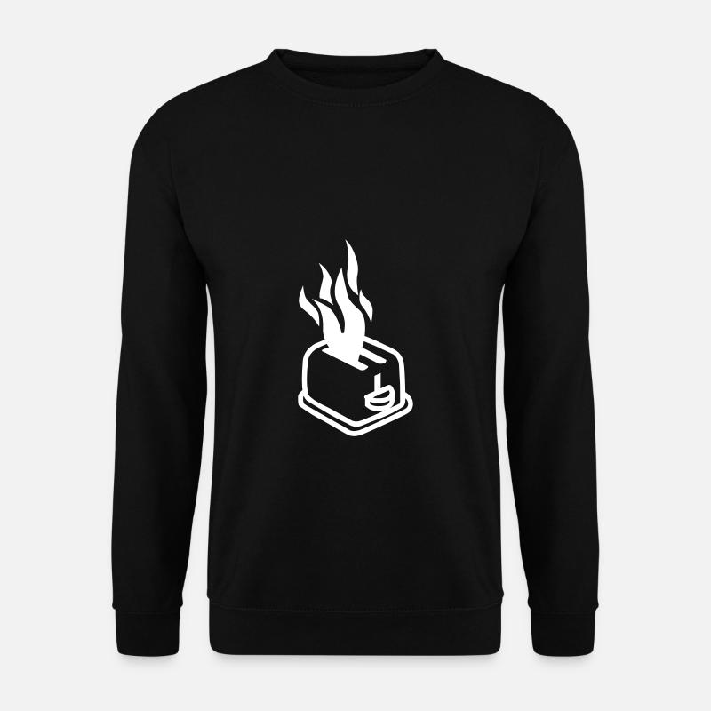 Burning toaster - Unisex Sweatshirt - black