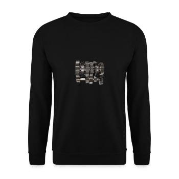 engrenage gn183 - Sweat-shirt Unisexe - noir - Devant - Alina (178cm) & Michal (187cm)