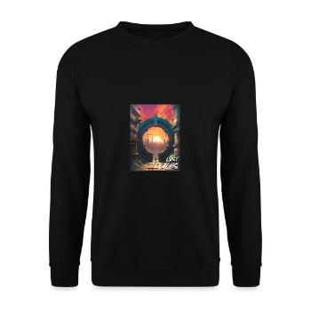 Lost Places- City - Unisex Sweatshirt - black - Front - Alina (178cm) & Michal (187cm)