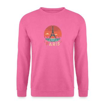 Cercle du coucher de soleil à Paris - Sweat-shirt Unisexe - rose - Devant