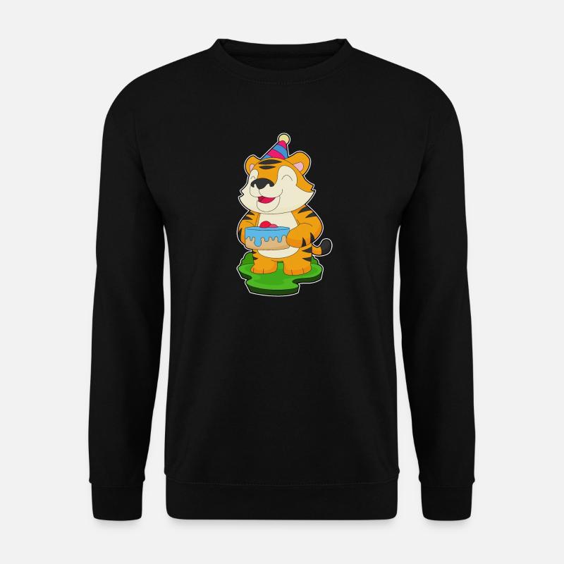Gâteau d’anniversaire tigre - Sweat-shirt Unisexe - noir