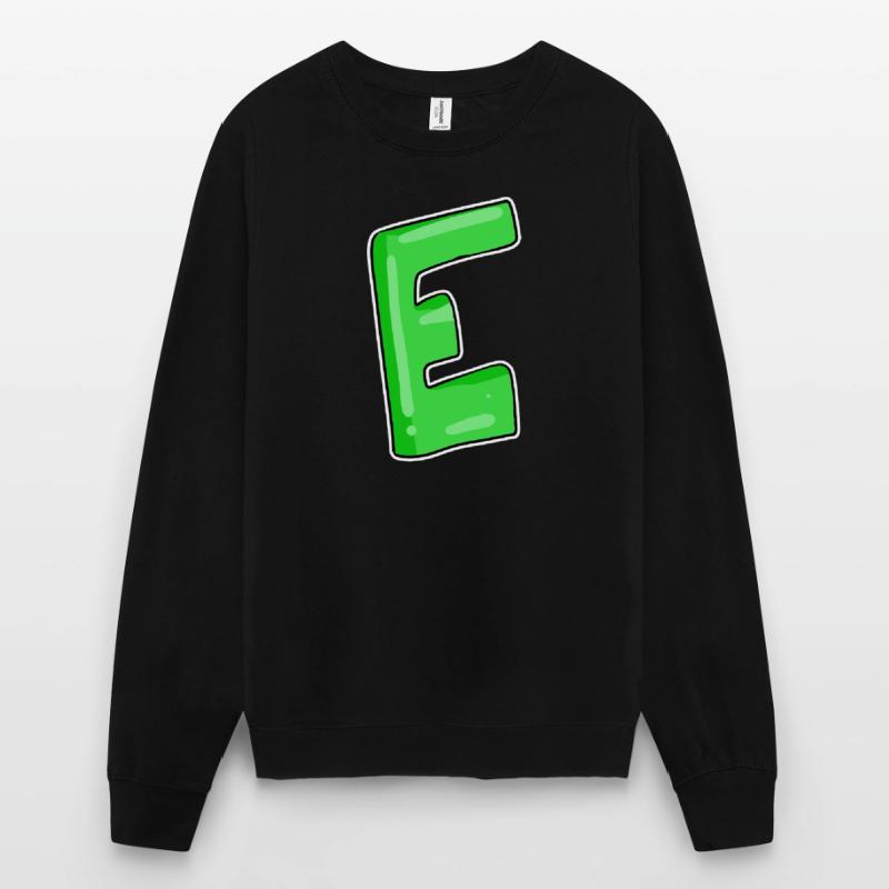 Buchstabe E Anfangsbuchstabe Unisex Pullover