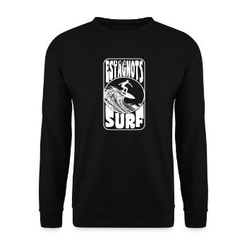 Les estagnots - Sweat-shirt Unisexe - noir - Devant - Alina (178cm) & Michal (187cm)
