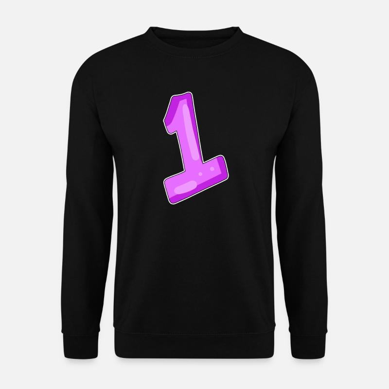 number 1 motif - Unisex Sweatshirt - black