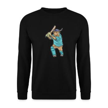 Bull Cricket Batte de cricket - Sweat-shirt Unisexe - noir - Devant - Alina (178cm) & Michal (187cm)