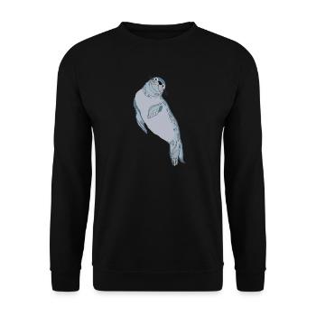 Seal seal - Unisex Sweatshirt - black - Front - Alina (178cm) & Michal (187cm)
