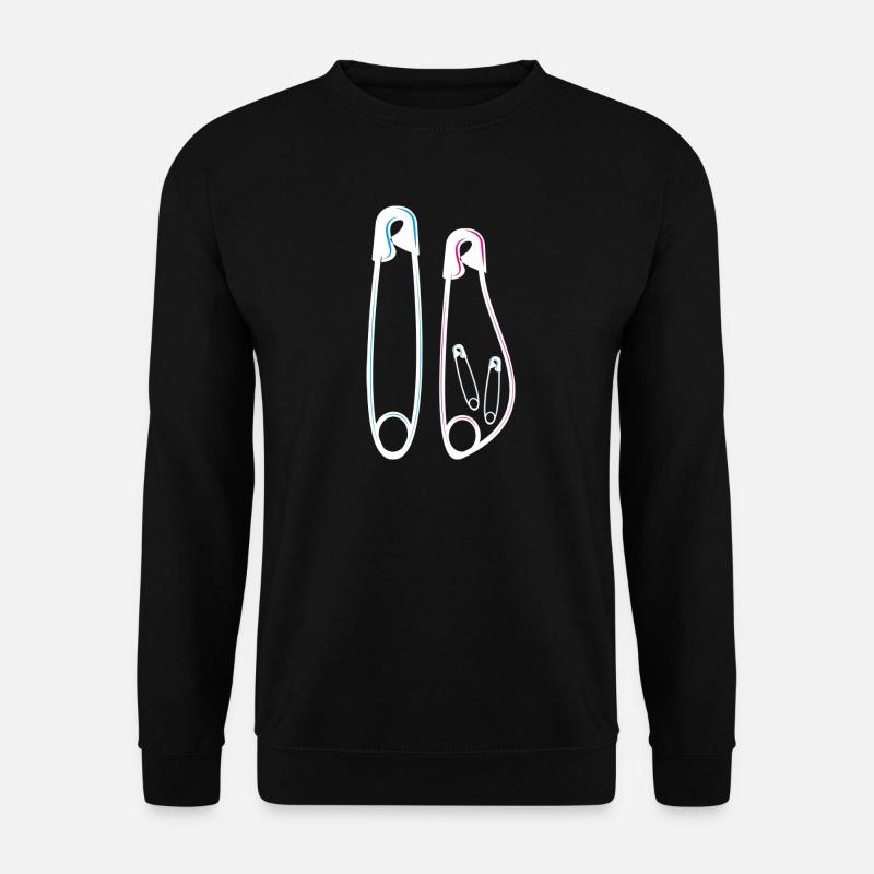 Ankündigung Babybauch Schwangerschaft  Zwillinge  - Unisex Pullover - Schwarz