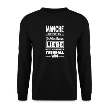 Drôle de Football Football Fan Cadeau - Sweat-shirt Unisexe - noir - Devant - Alina (178cm) & Michal (187cm)