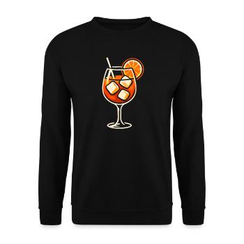 Party Spritz Glas Geschenkidee - Unisex Pullover - Schwarz - Vorne - Alina (178cm) & Michal (187cm)