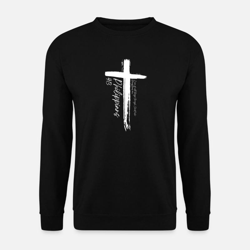 Cross - Philippians 4:13 - Unisex Sweatshirt - black