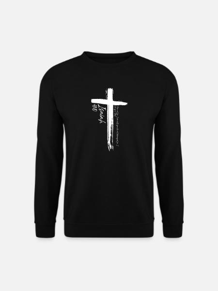 Cross - Isaiah 41:10 - Unisex Sweatshirt - black
