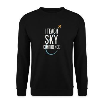 Flight Instructor Cfi Pilot Aviation Instructor - Unisex Sweatshirt - black - Front - Alina (178cm) & Michal (187cm)