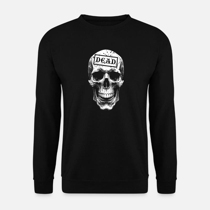 Totenkopf mit Siegel DEAD - Unisex Pullover - Schwarz