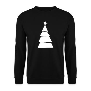 Christmas Tree - Weihnachtsbaum - Weihnachten - Unisex Pullover - Schwarz - Vorne - Alina (178cm) & Michal (187cm)