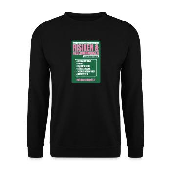PSYCHO_03 - Unisex Pullover - Schwarz - Vorne - Alina (178cm) & Michal (187cm)