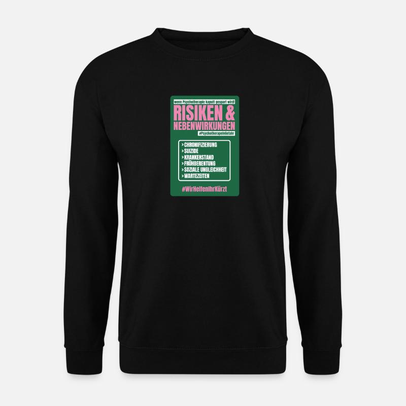 PSYCHO_03 - Unisex Pullover - Schwarz