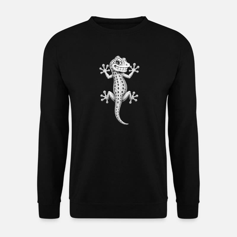 Gecko - Unisex Pullover - Schwarz