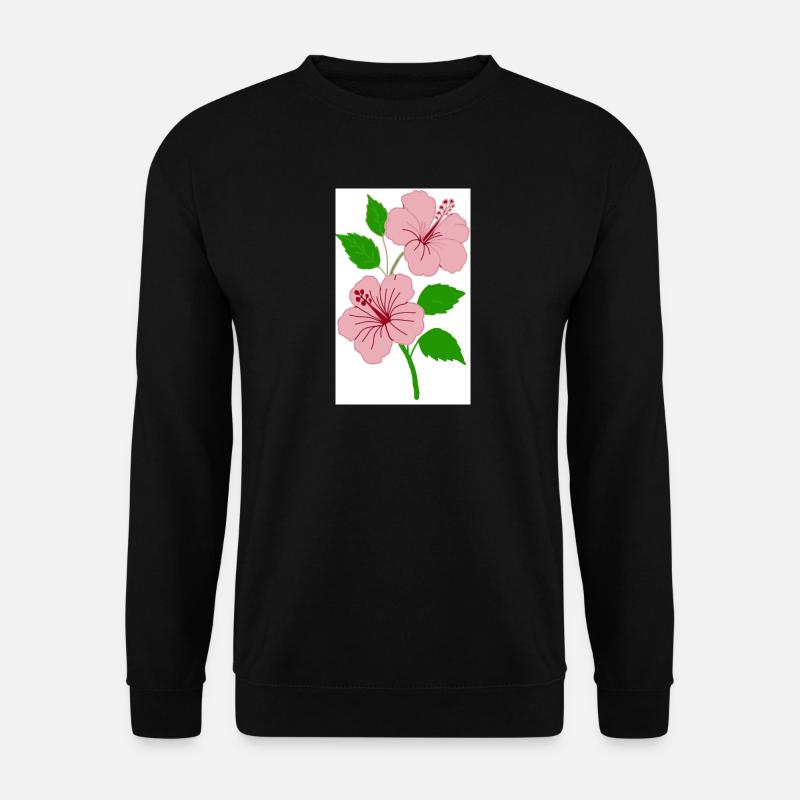 Hibiskus - Unisex Pullover - Schwarz