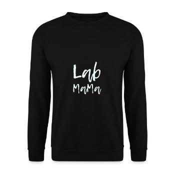 Dog Lovers Lab Mama Labrador Retriever Besit - Unisex Sweatshirt - black - Front - Alina (178cm) & Michal (187cm)