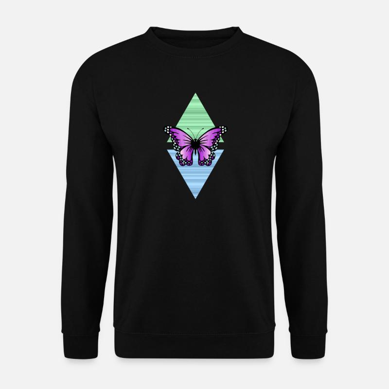 papillon - Sweat-shirt Unisexe - noir
