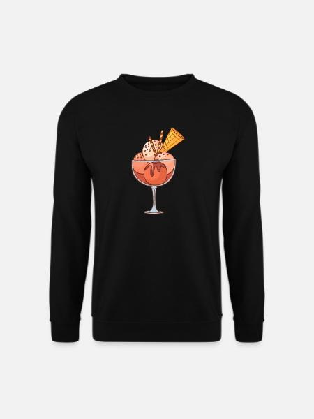 Eis Speiseeis Eiskrem Eiscreme Kugeleis Eisbecher - Unisex Pullover - Schwarz