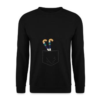 Sac de bâton de hockey Hockey sur gazon Hockey en salle - Sweat-shirt Unisexe - noir - Devant - Alina (178cm) & Michal (187cm)