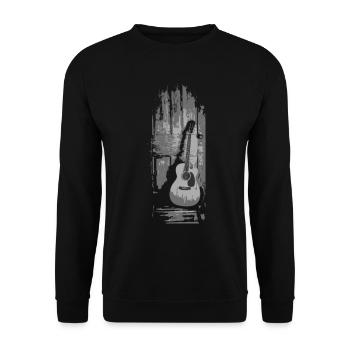 Dono di chitarrista di chitarra rock e rock band - Felpa unisex - nero - Fronte - Alina (178cm) & Michal (187cm)