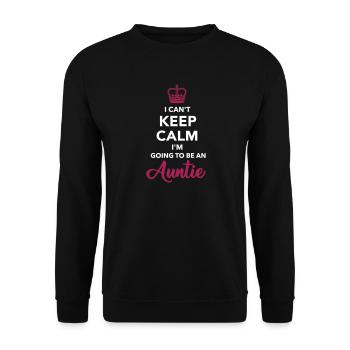 aunt - Unisex Sweatshirt - black - Front - Alina (178cm) & Michal (187cm)
