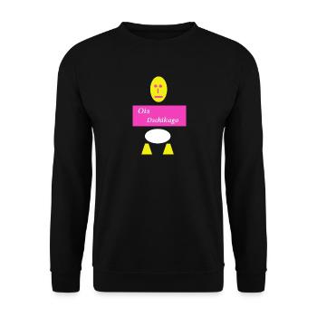 bayerisch chicago - Unisex Pullover - Schwarz - Vorne - Alina (178cm) & Michal (187cm)