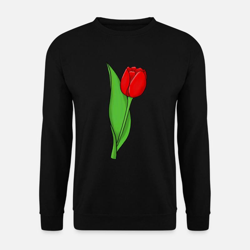 Red tulip - Unisex Sweatshirt - black