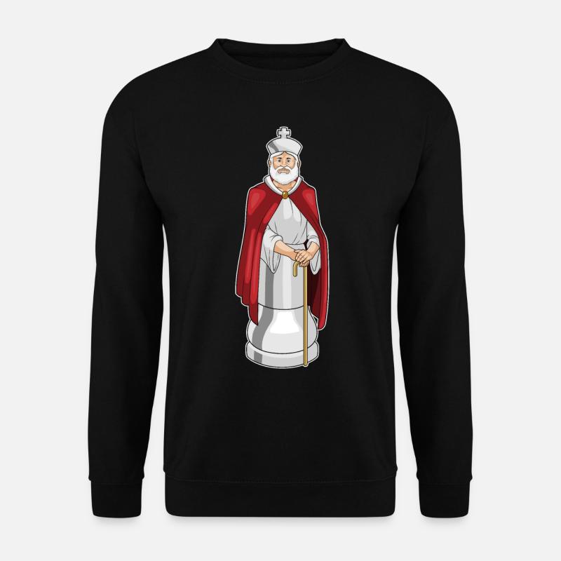 Pièce d’échecs Roi Échecs - Sweat-shirt Unisexe - noir