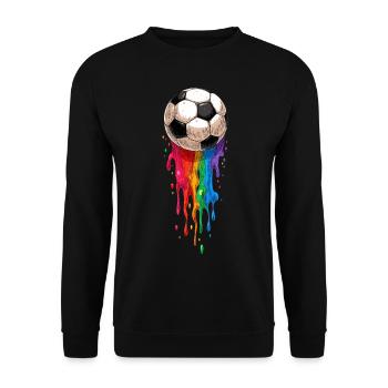 Football Joueur de football Enfants Joueur de football Cadeau - Sweat-shirt Unisexe - noir - Devant - Alina (178cm) & Michal (187cm)