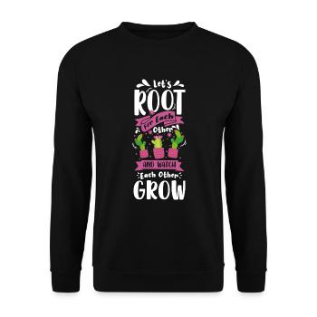 Stachel Natur Gärtner - Unisex Pullover - Schwarz - Vorne - Alina (178cm) & Michal (187cm)