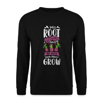 Kakteen Stacheln Sommer - Unisex Pullover - Schwarz - Vorne - Alina (178cm) & Michal (187cm)