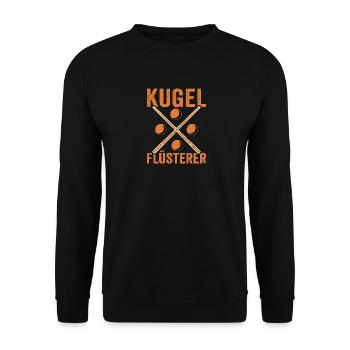Kugelflüsterer - Snooker Pool 8 9 Ball Billard - Unisex Pullover - Schwarz - Vorne - Alina (178cm) & Michal (187cm)