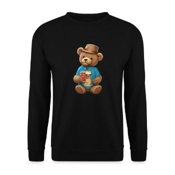 Nounours - Sweat-shirt Unisexe - noir - Devant - Alina (178cm) & Michal (187cm)