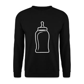 Bébé cadeau de bébé grossesse - Sweat-shirt Unisexe - noir - Devant - Alina (178cm) & Michal (187cm)