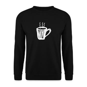 coffee pot - Unisex Sweatshirt - black - Front - Alina (178cm) & Michal (187cm)