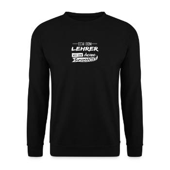 Lehrer Superkräfte T-Shirt und Hoodie - Unisex Pullover - Schwarz - Vorne - Alina (178cm) & Michal (187cm)