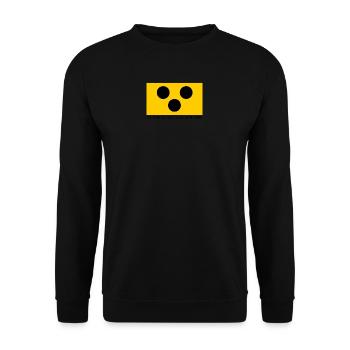 Blind. Ich kann da alles nicht mehr sehen - Unisex Pullover - Schwarz - Vorne - Alina (178cm) & Michal (187cm)