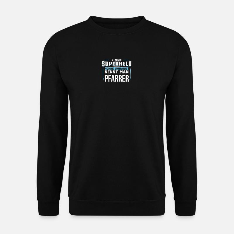 PFARRER Superheld - Unisex Pullover - Schwarz