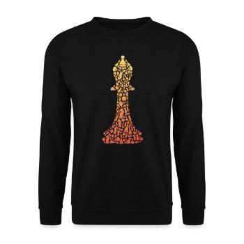 Chess piece chess game symbols chess player - Unisex Sweatshirt - black - Front - Alina (178cm) & Michal (187cm)