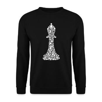 Chess piece Chess Game Symbols Chess player - Unisex Sweatshirt - black - Front - Alina (178cm) & Michal (187cm)
